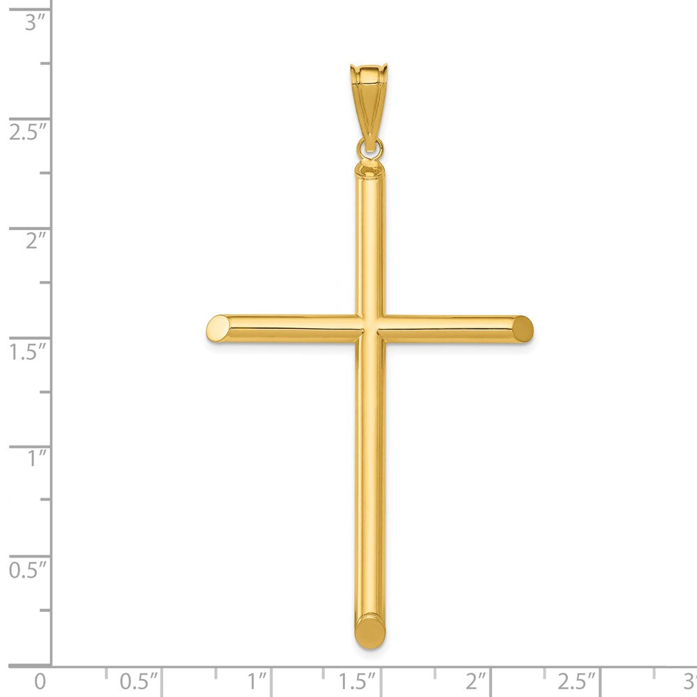 Gold Hollow Latin Cross Pendant