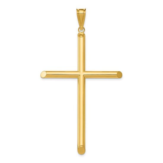 Gold Hollow Latin Cross Pendant