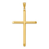 Gold Hollow Latin Cross Pendant