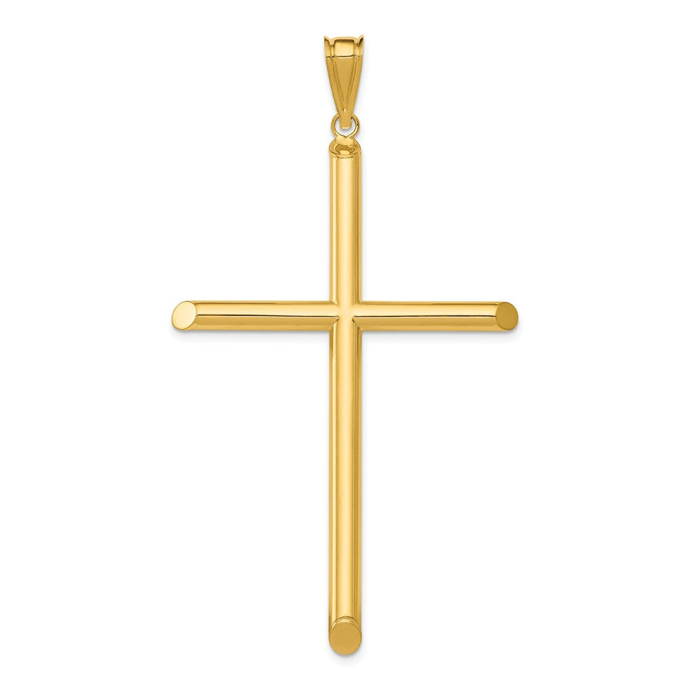 Gold Hollow Latin Cross Pendant