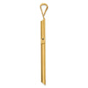 Gold Hollow Latin Cross Pendant