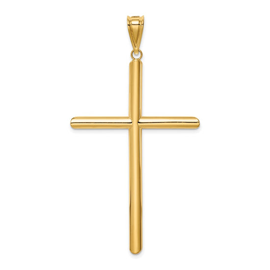 Gold Hollow Latin Cross Pendant
