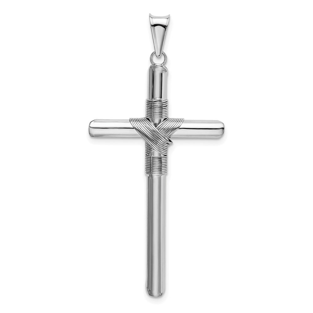 Gold Hollow Latin Cross Pendant