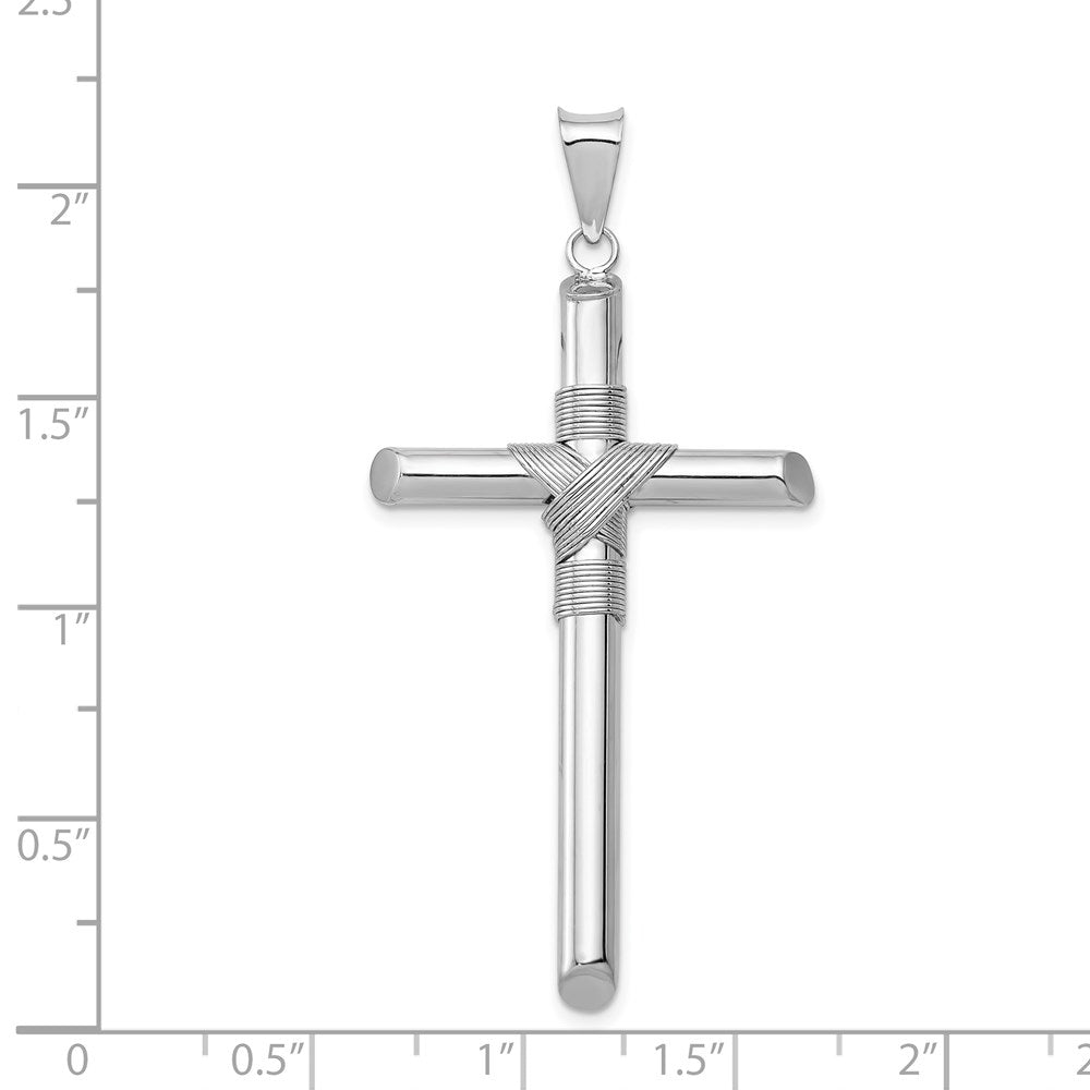 Gold Hollow Latin Cross Pendant