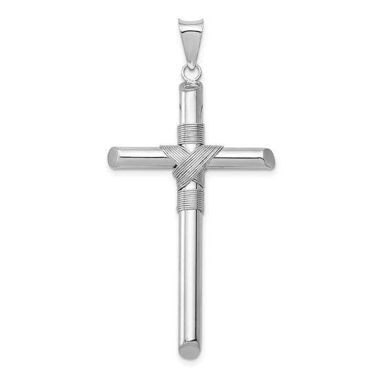 Gold Hollow Latin Cross Pendant