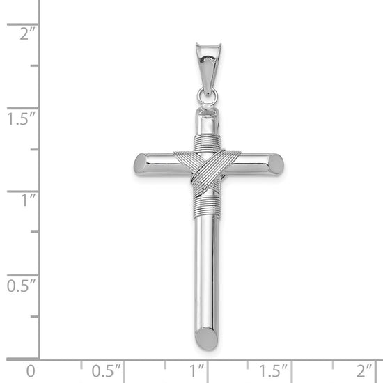 Gold Hollow Latin Cross Pendant