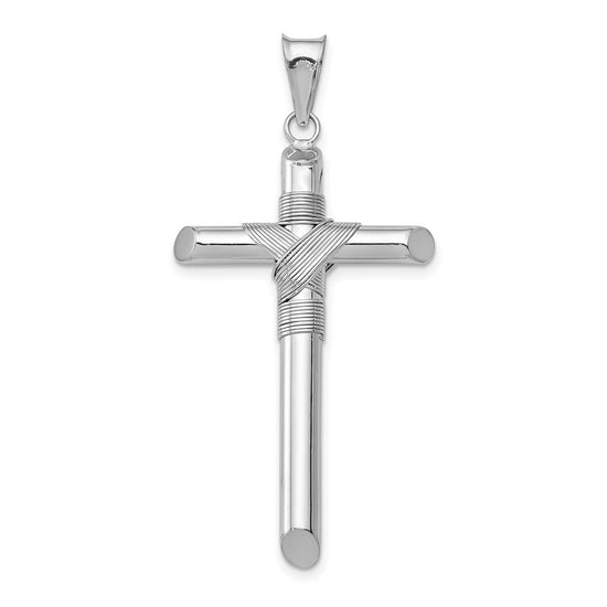 Gold Hollow Latin Cross Pendant