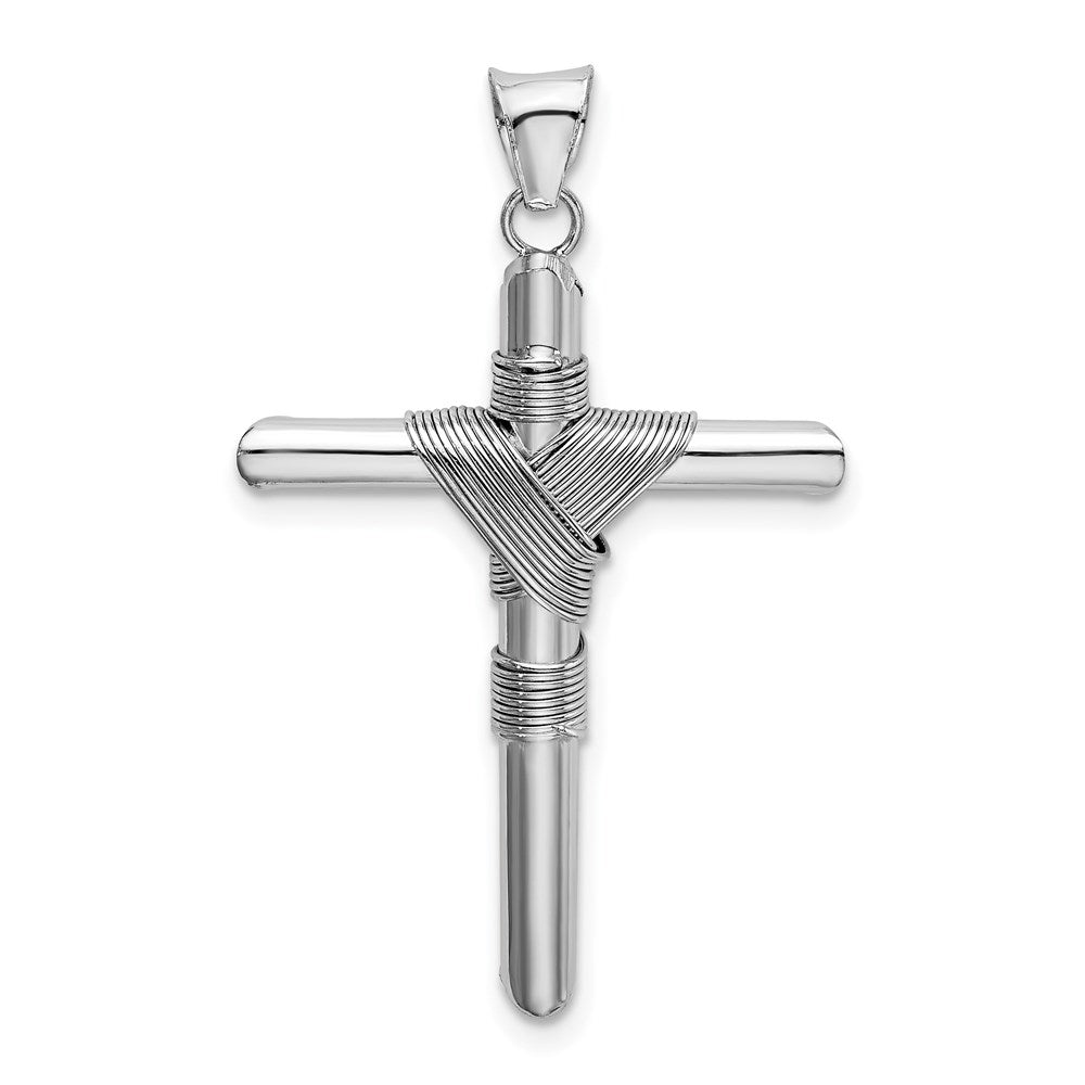 Gold Hollow Latin Cross Pendant