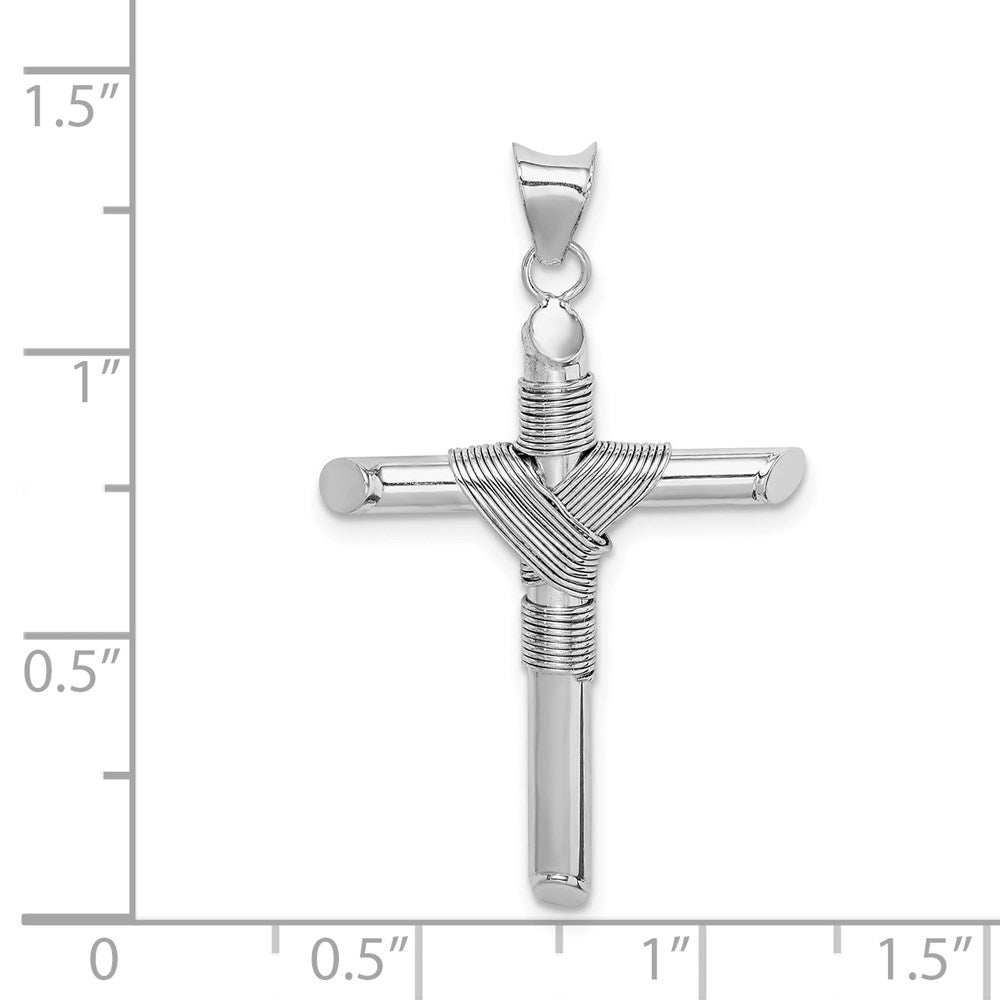 Gold Hollow Latin Cross Pendant