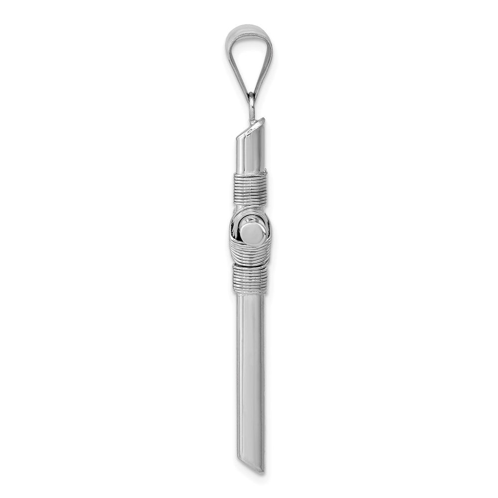 Gold Hollow Latin Cross Pendant