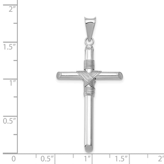 Gold Hollow Latin Cross Pendant