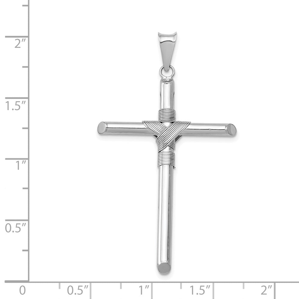 Gold Hollow Latin Cross Pendant