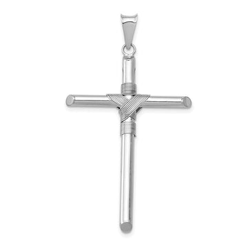 Gold Hollow Latin Cross Pendant