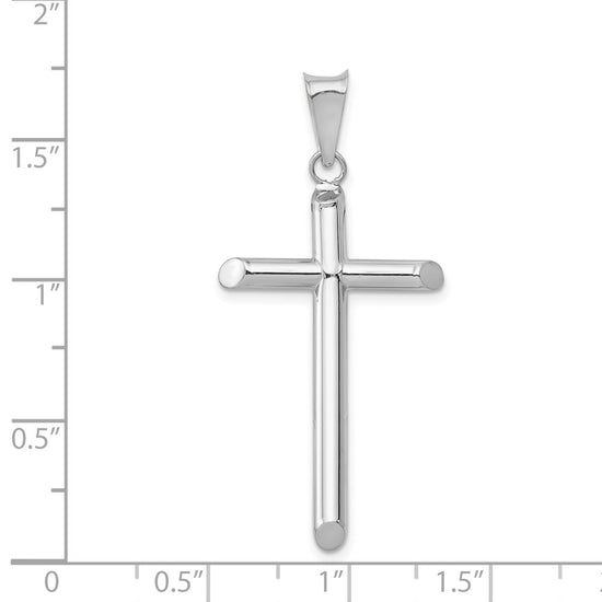 Gold Hollow Latin Cross Pendant