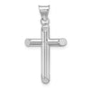 Gold Hollow Latin Cross Pendant