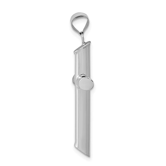 Gold Hollow Latin Cross Pendant