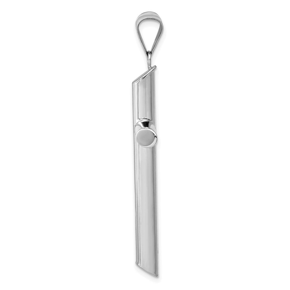 Gold Hollow Latin Cross Pendant