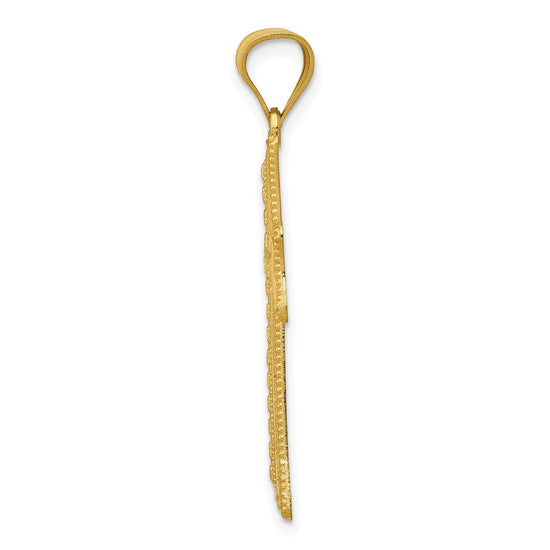 Gold Decorative Cross Pendant