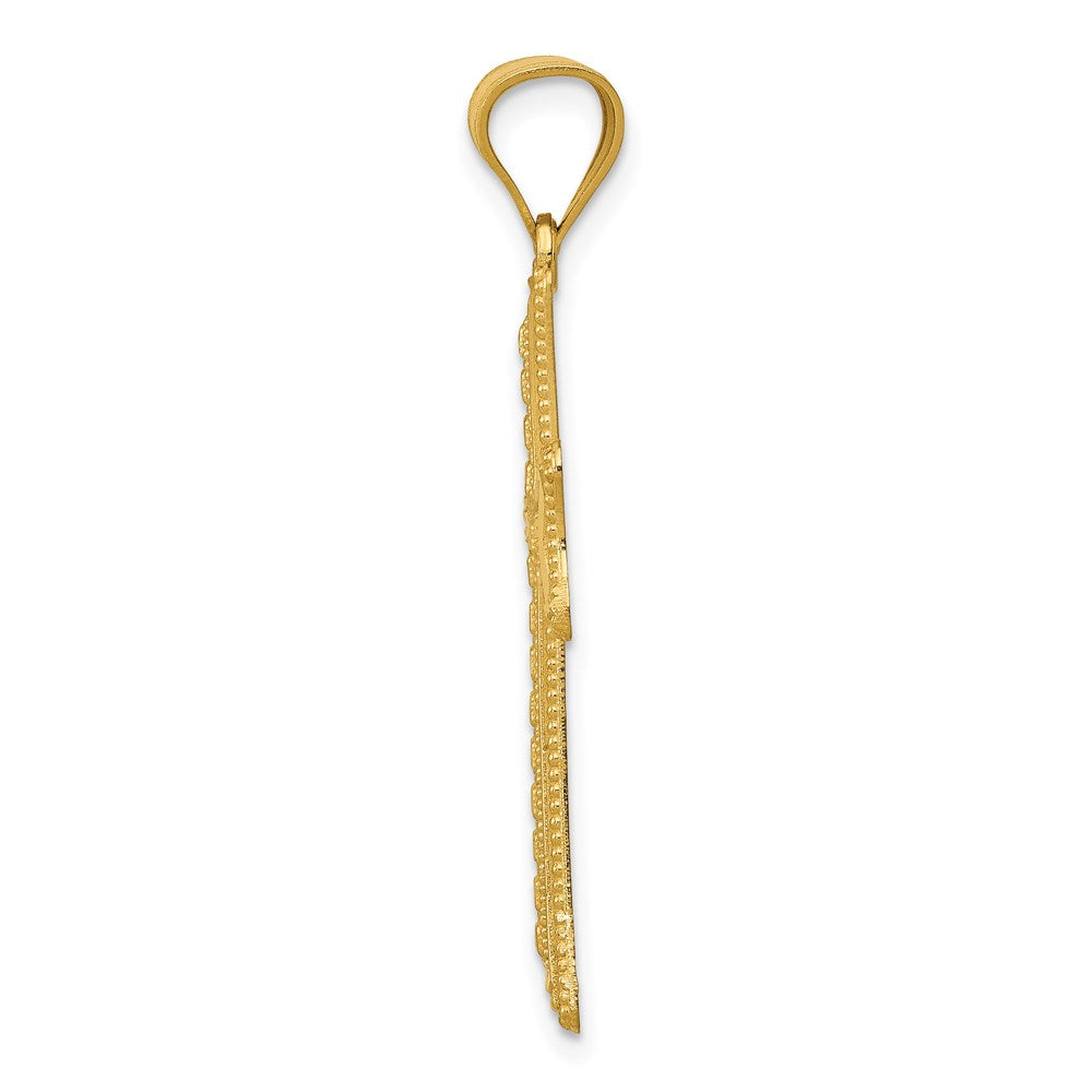 Gold Decorative Cross Pendant