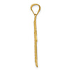 14k Diamond-cut Cross Pendant