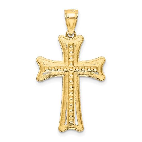 Gold Decorative Cross Pendant