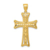 Gold Decorative Cross Pendant