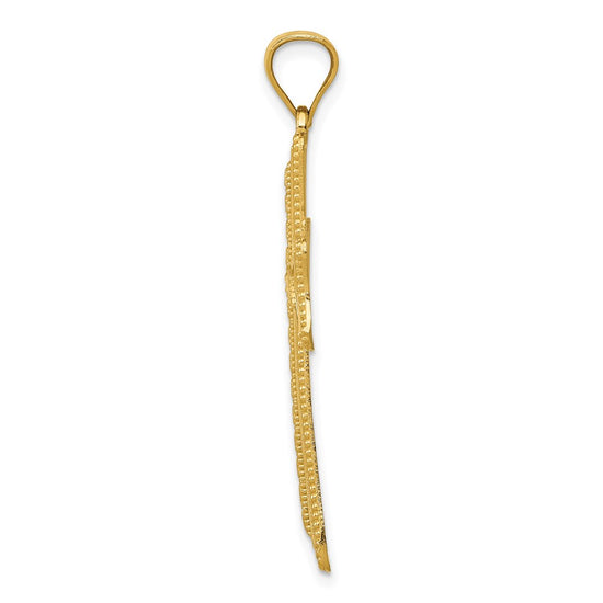 Gold Decorative Cross Pendant