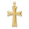 Gold Decorative Cross Pendant