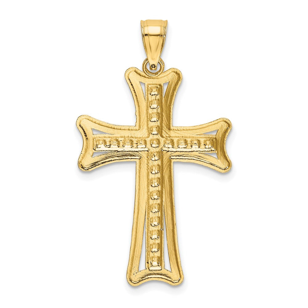 Gold Decorative Cross Pendant