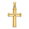 14k Polished Stamping Cross Pendant