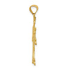 14k Diamond-cut Fancy Cross Pendant