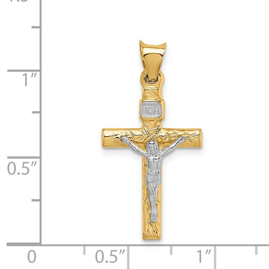Gold INRI Crucifix Pendants