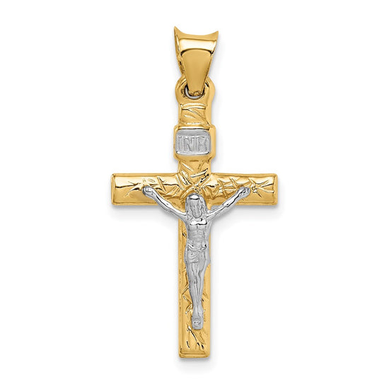 Gold INRI Crucifix Pendants