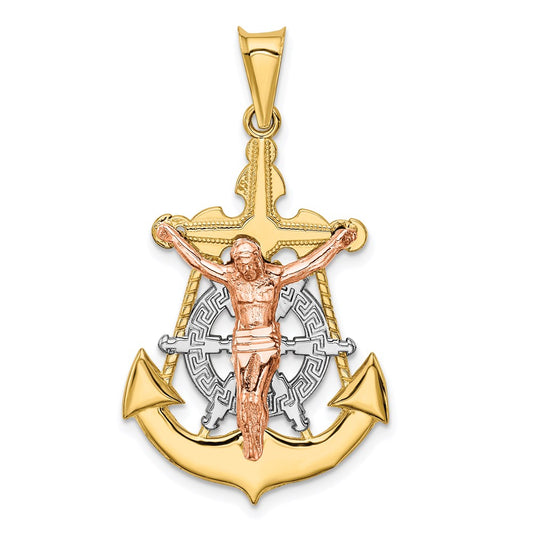Gold Mariner Crucifix Pendants