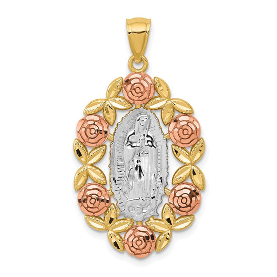 Gold Our Lady of Guadalupe Pendants