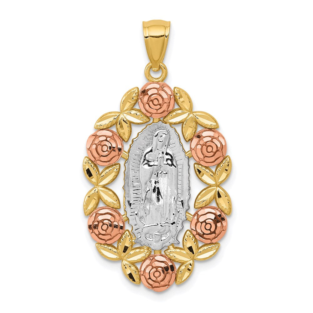 Gold Our Lady of Guadalupe Pendants