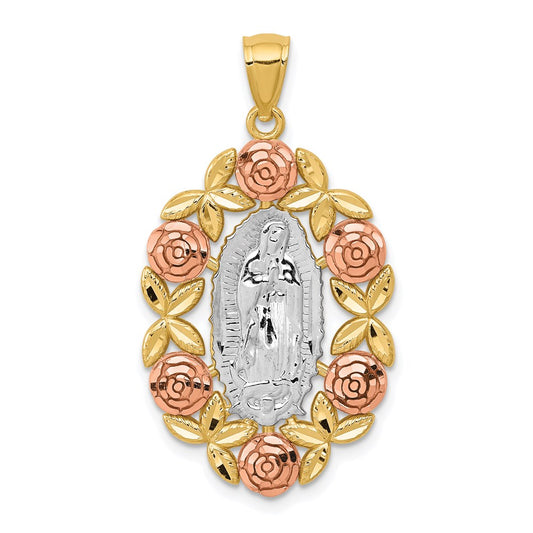 Gold Our Lady of Guadalupe Pendants