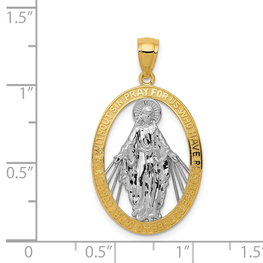 Gold Miraculous Medal Pendants