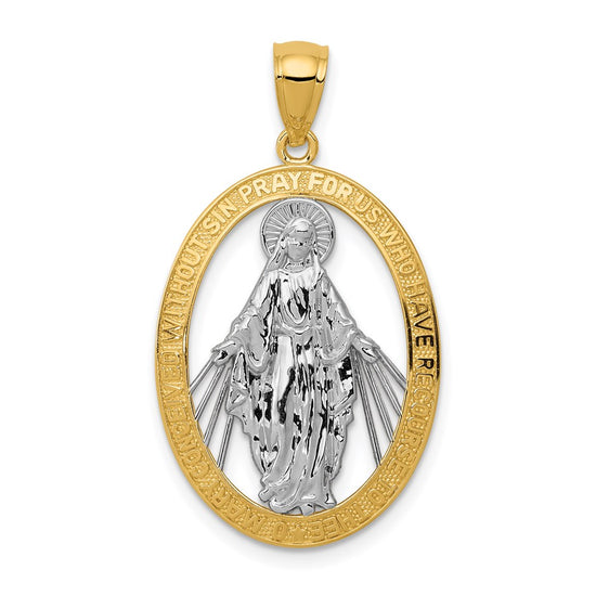 Gold Miraculous Medal Pendants