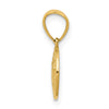 14k Polished San Benito Medal Solid 2-Sided Small Round Pendant