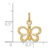 14k Butterfly Pendant