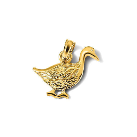 14K Goose Charm