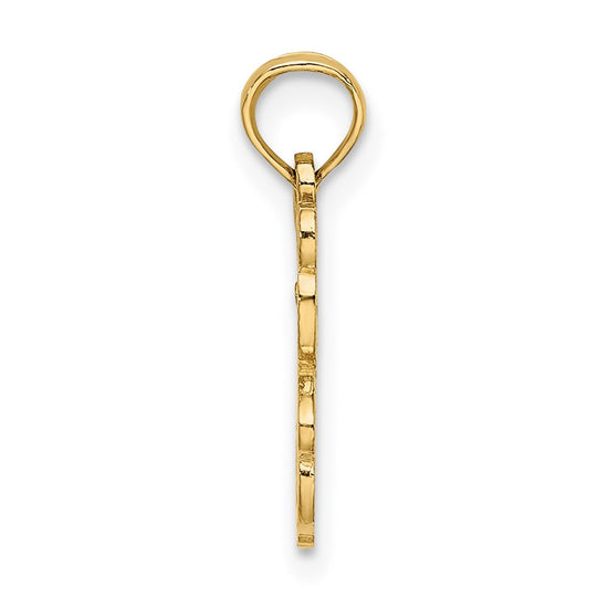 14K Cut out Teddy Bear Charm