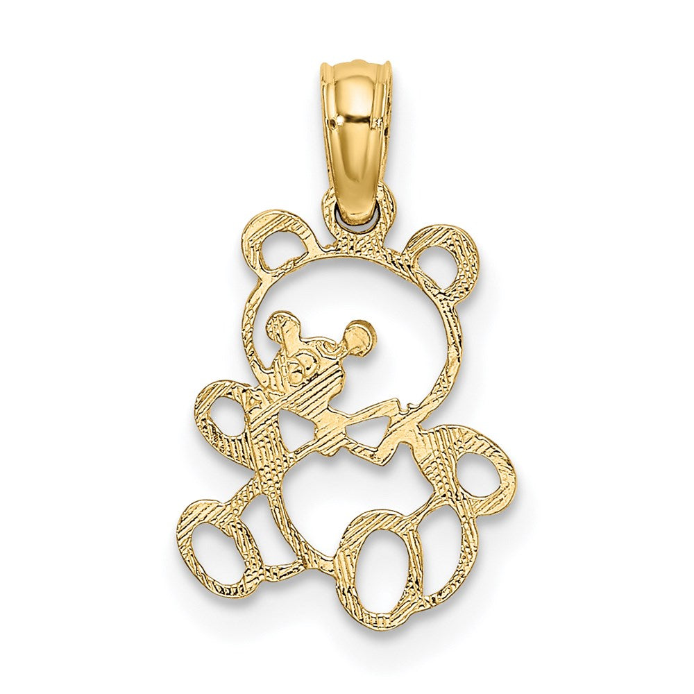 14K Cut out Teddy Bear Charm