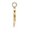 Gold Polished Hummingbird Pendants