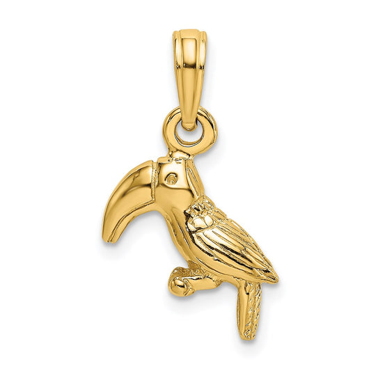 Gold Polished Bird Pendants