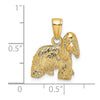 Gold Polished Dog Pendants