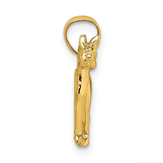 Gold Polished Dog Pendants