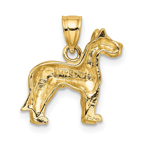 Gold Polished Dog Pendants