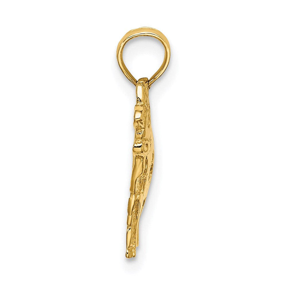 Gold Polished Cow Pendants